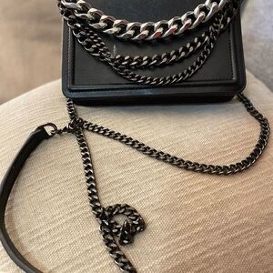 Zara Black Textured Crossbody Bag